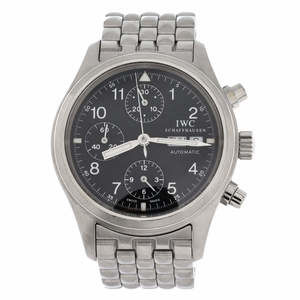 IWC Schaffhausen 39 Pilot Fliegerchronograph Automatic Watch Stainless Steel